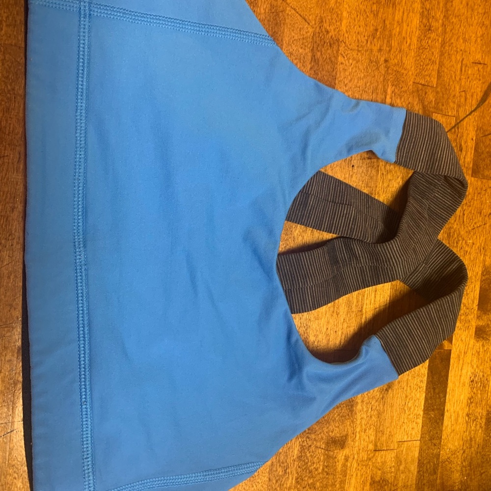 Blue size 6 lululemon bra